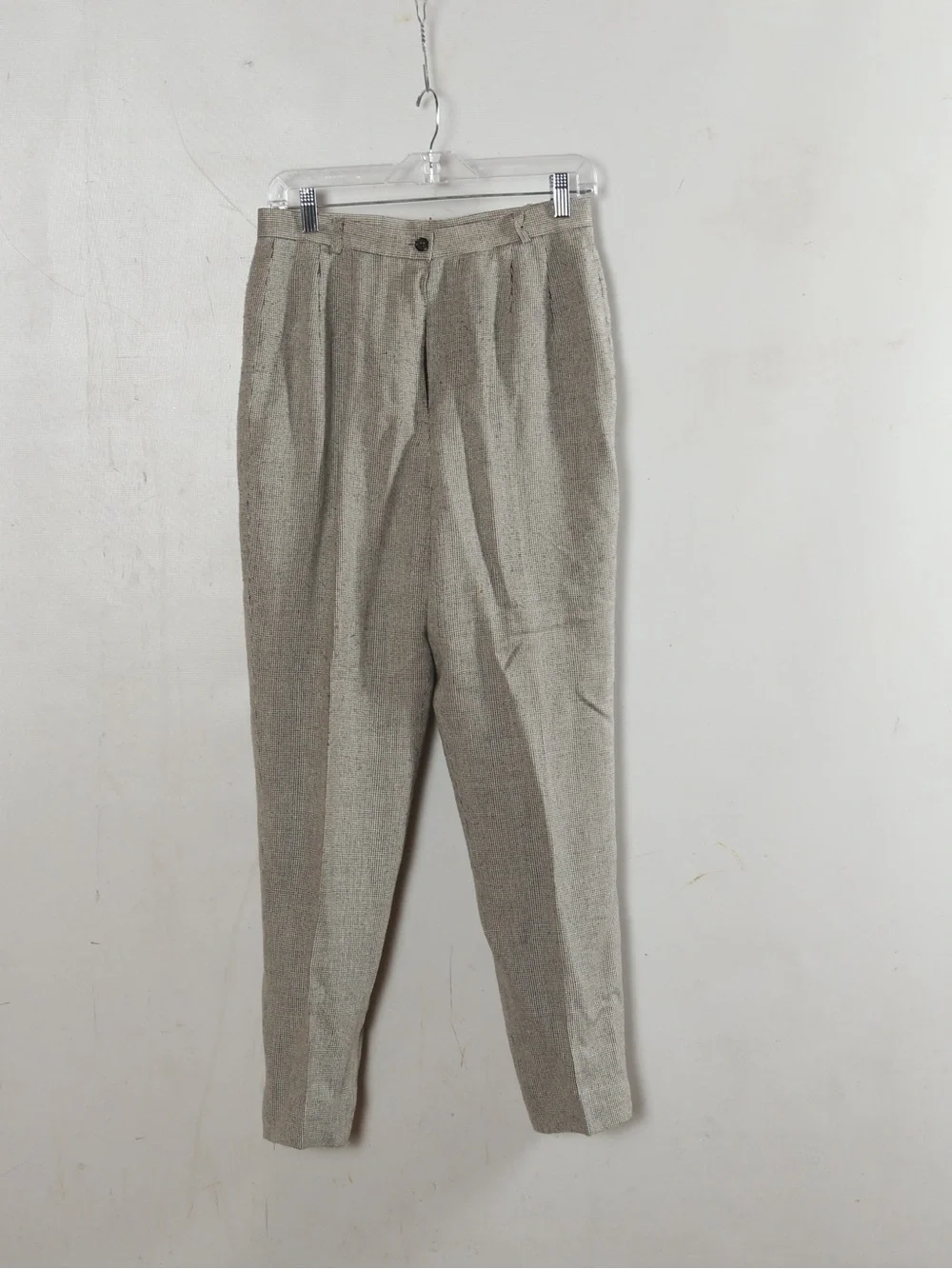Carlisle Two-Tone Pleated Men’s Dress Pants in Taupe and Light Gray